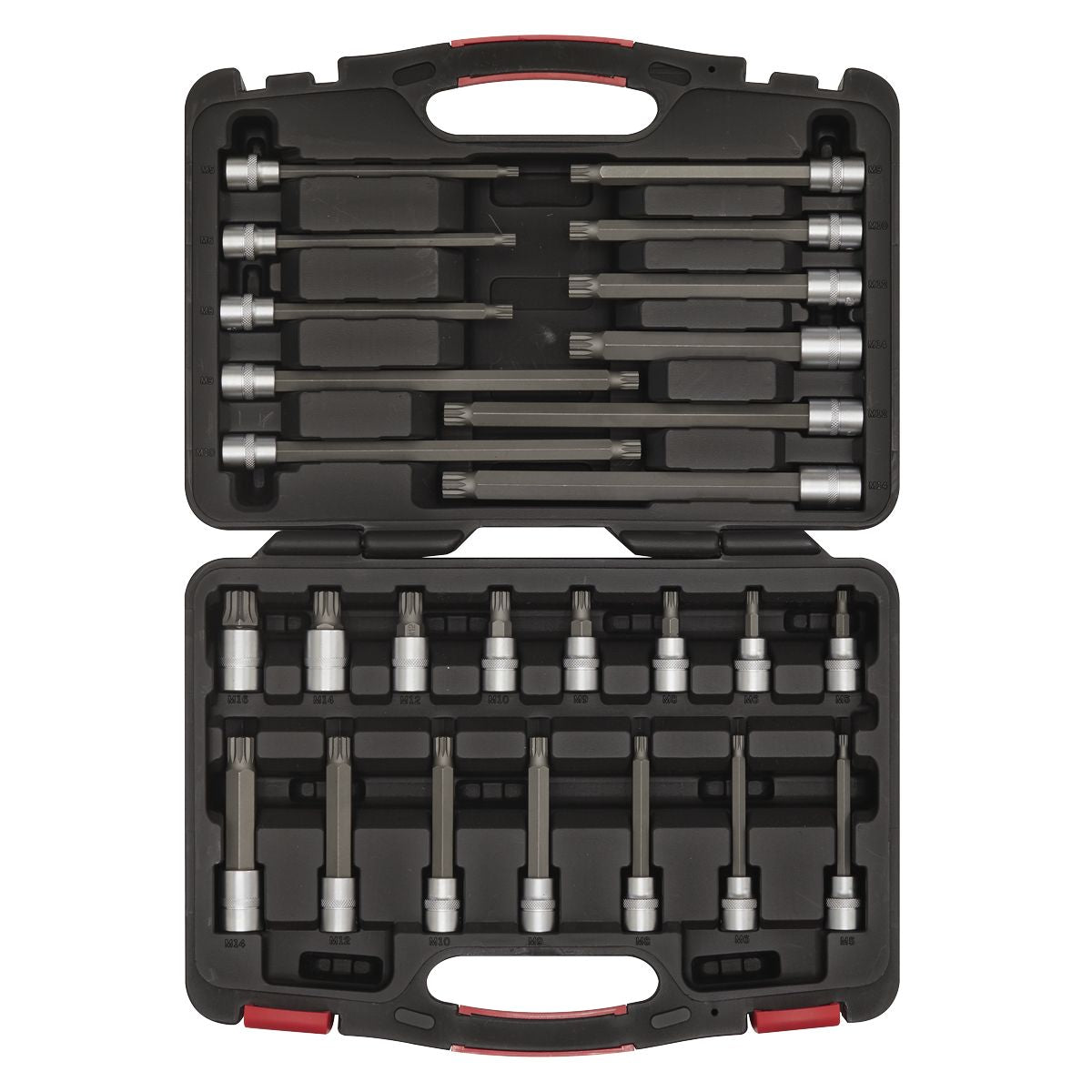 Sealey Premier Platinum Spline Socket Bit Set 3/8"Sq Drive 26pc - Image 3