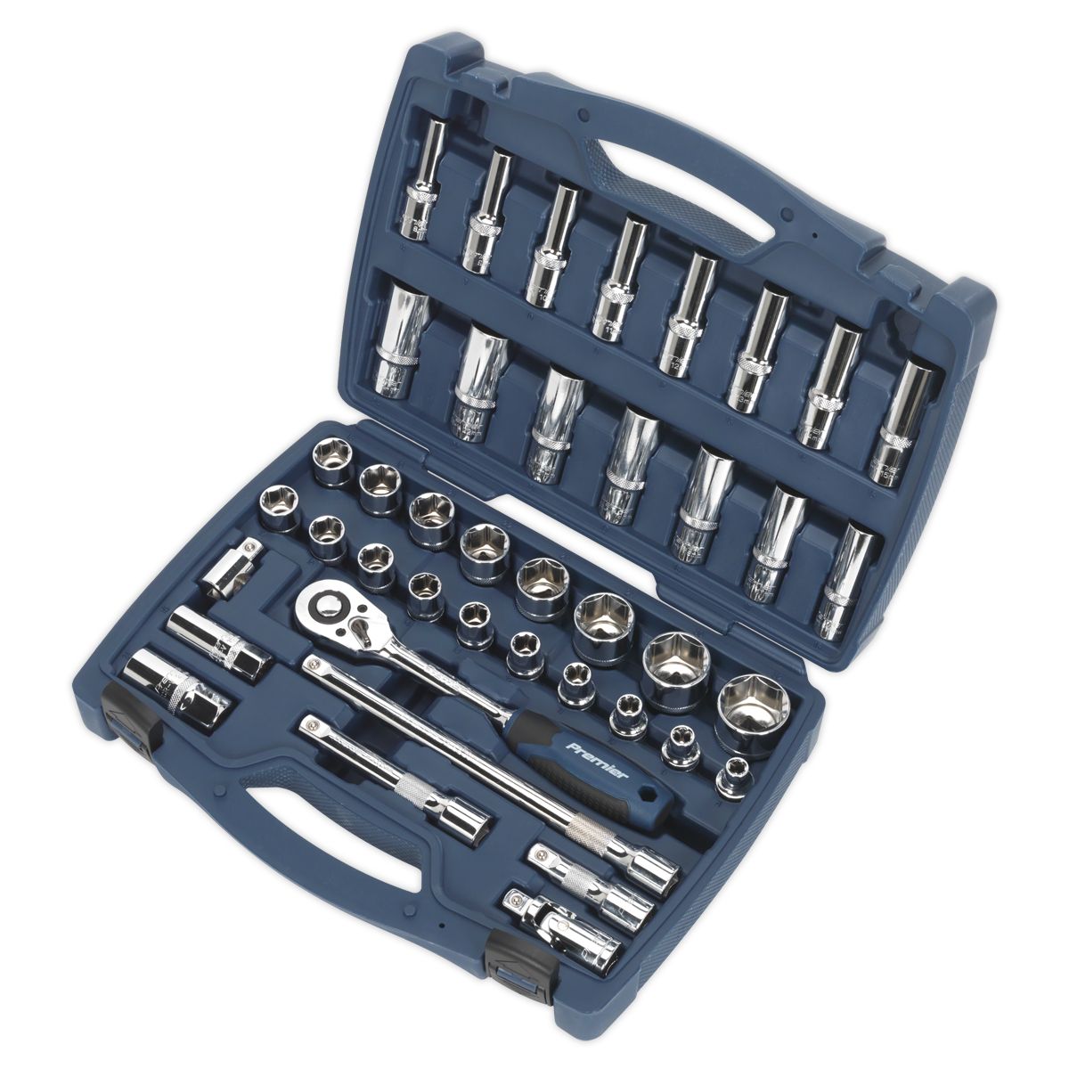 Sealey Premier Socket Set 1/2"Sq Drive 41pc - Image 2