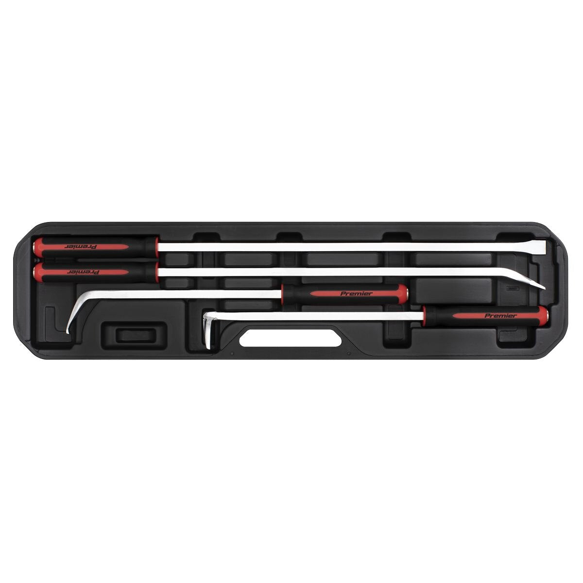 Sealey Premier Heavy-Duty Pry Bar Set with Hammer Cap 4pc - Image 4