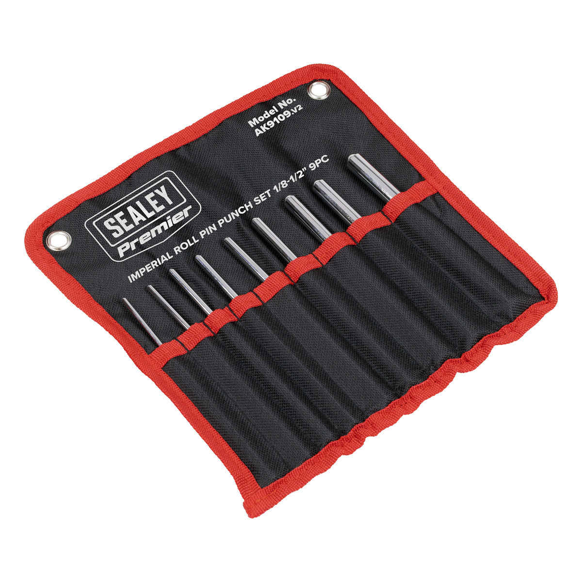 Premier Roll Pin Punch Set Imperial 1/8-1/2" 9pc AK9109
