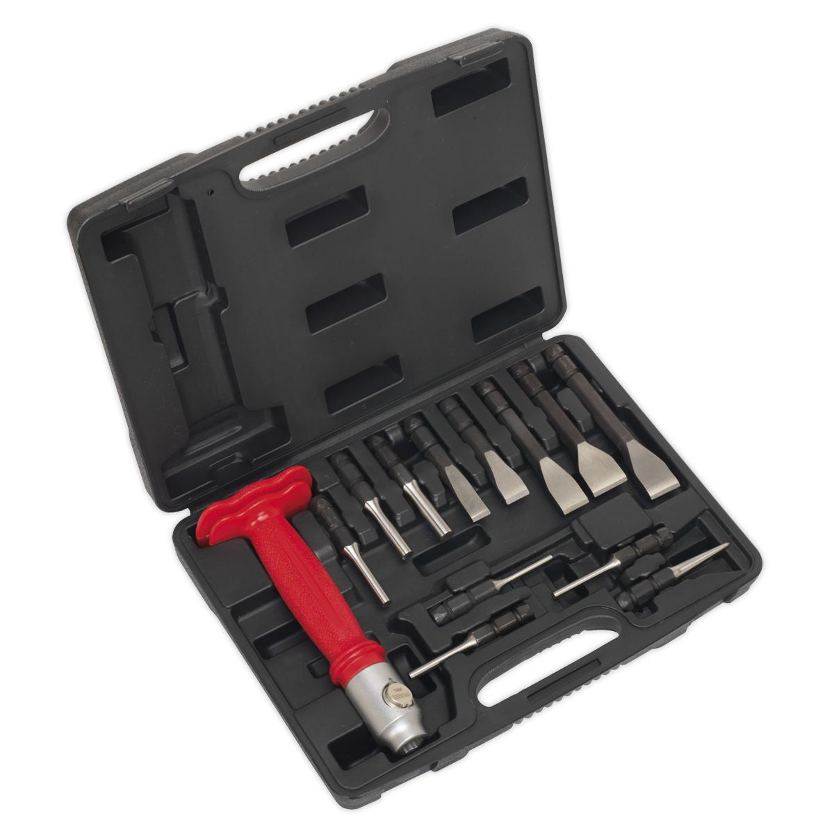 Sealey Premier Interchangeable Punch & Chisel Set 13pc - Image 1