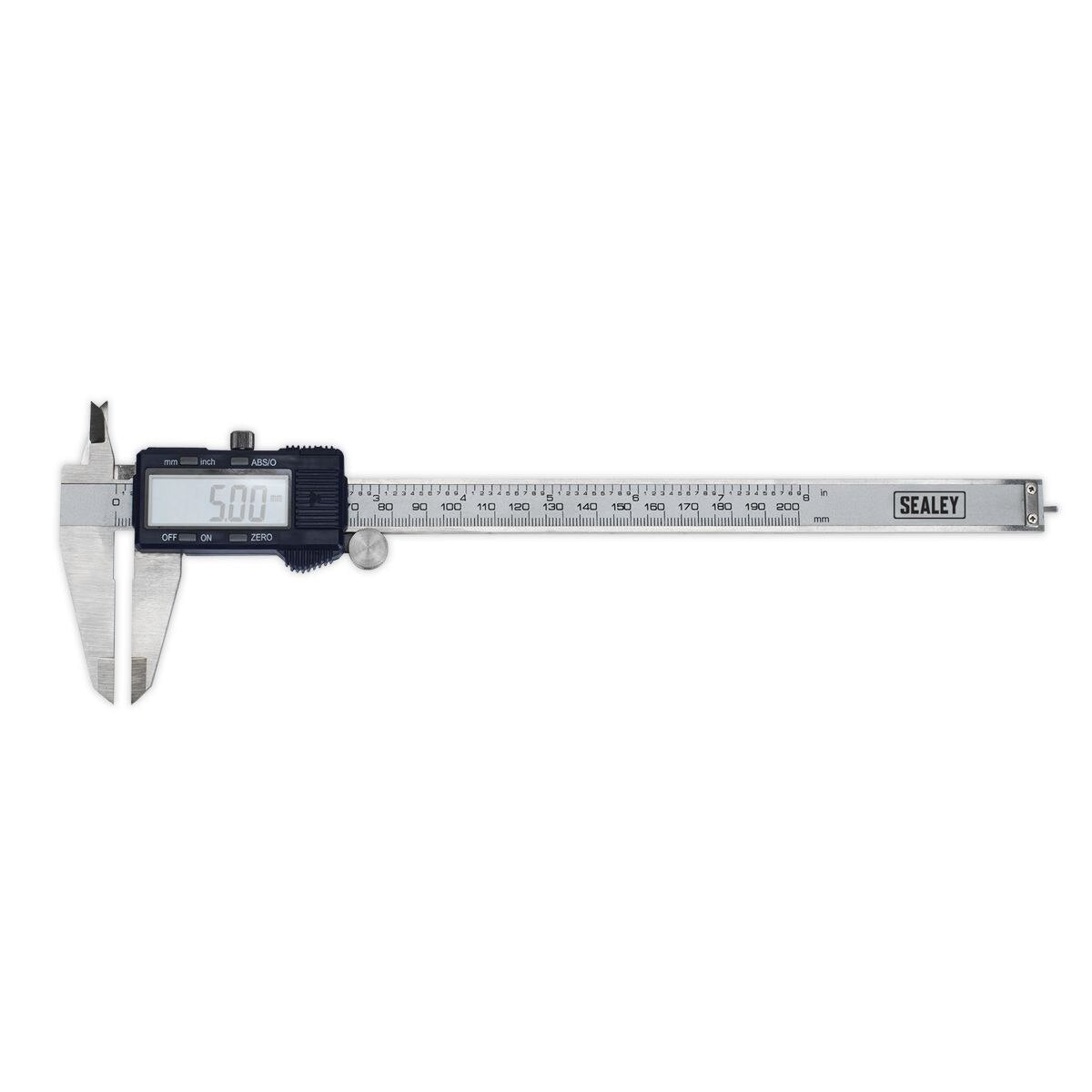 Sealey Digital Vernier Caliper 0-200mm(0-8") - Image 3