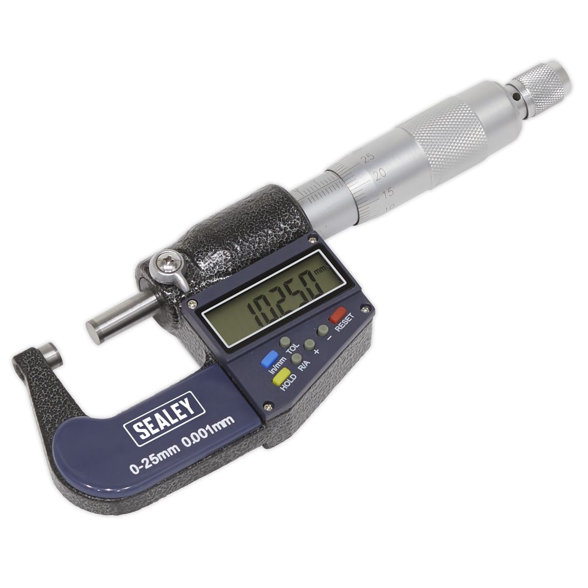 Sealey Digital External Micrometer 0-25mm(0-1") - Image 1