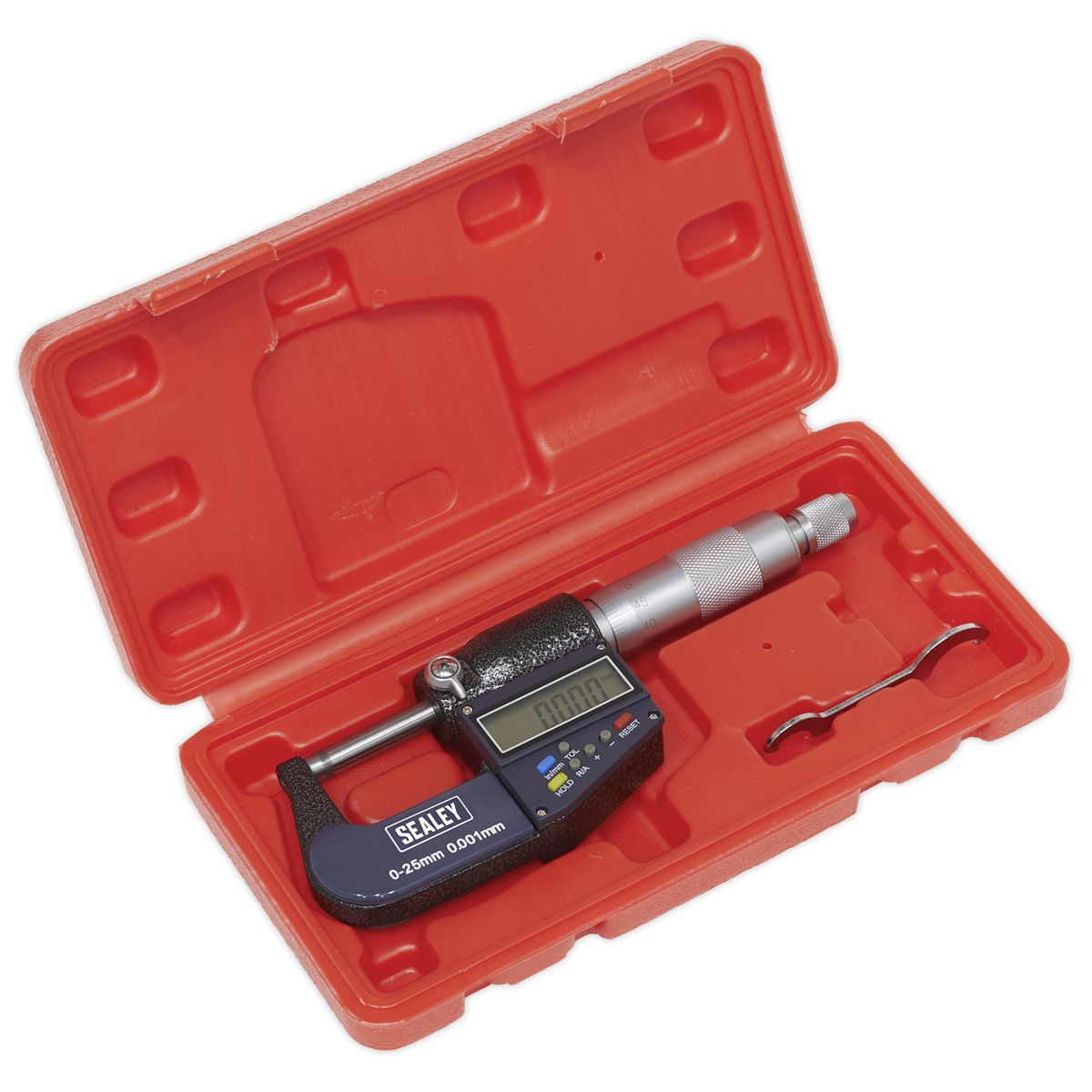 Sealey Digital External Micrometer 0-25mm(0-1") - Image 4