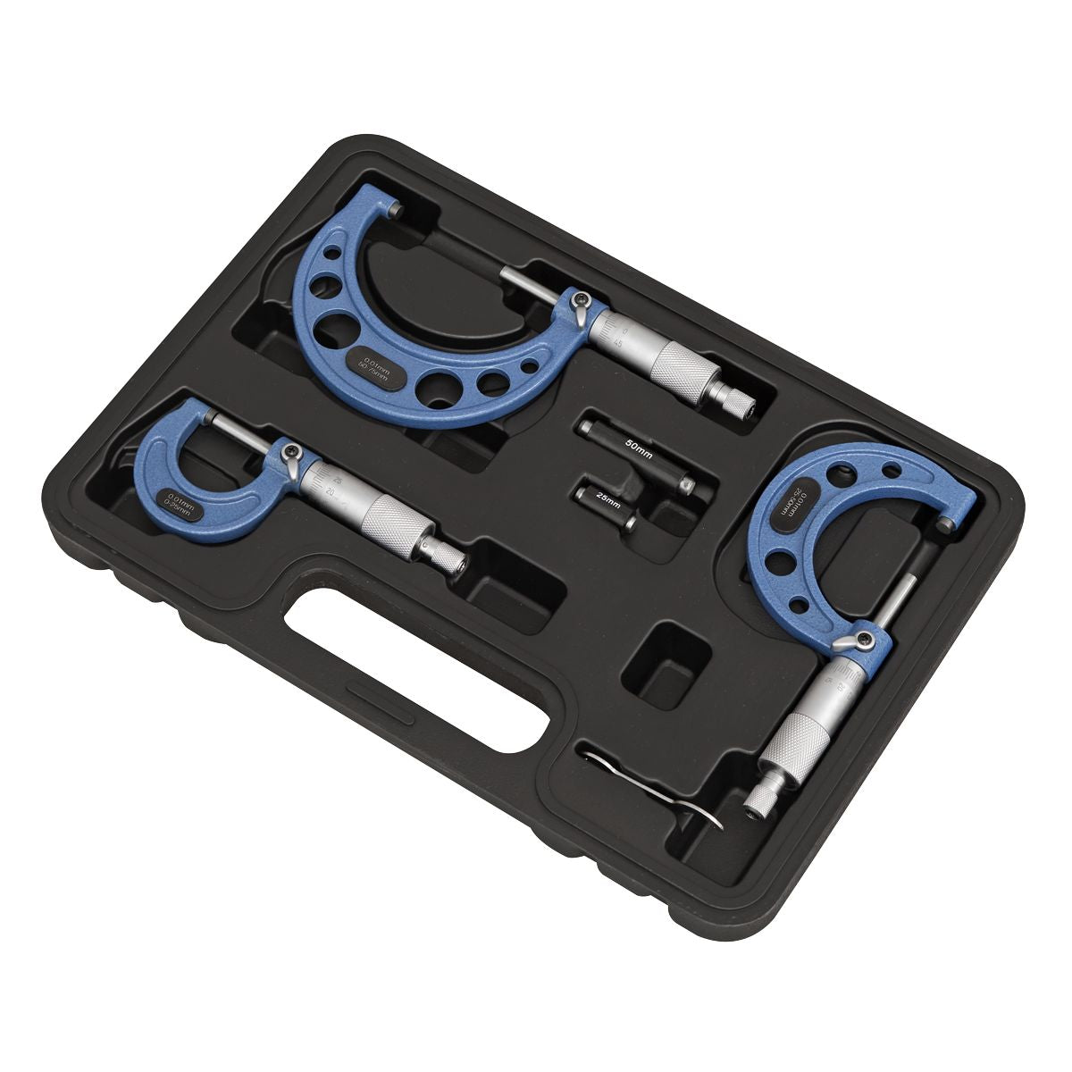 Sealey Metric Micrometer Set 3pc - Image 3