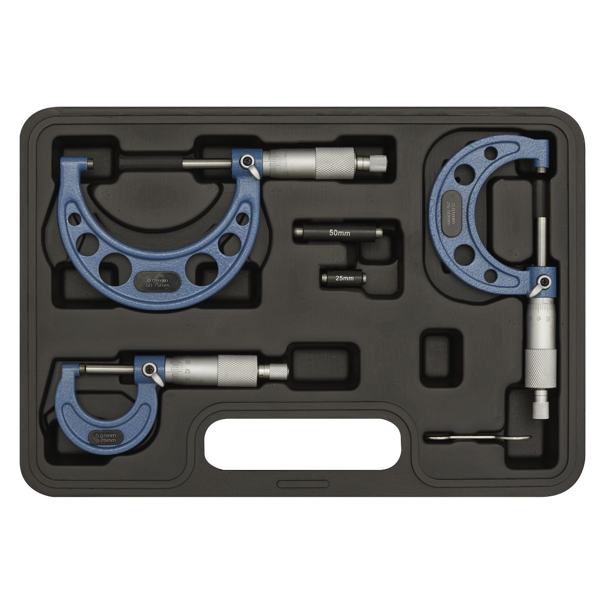 Sealey Metric Micrometer Set 3pc - Image 4