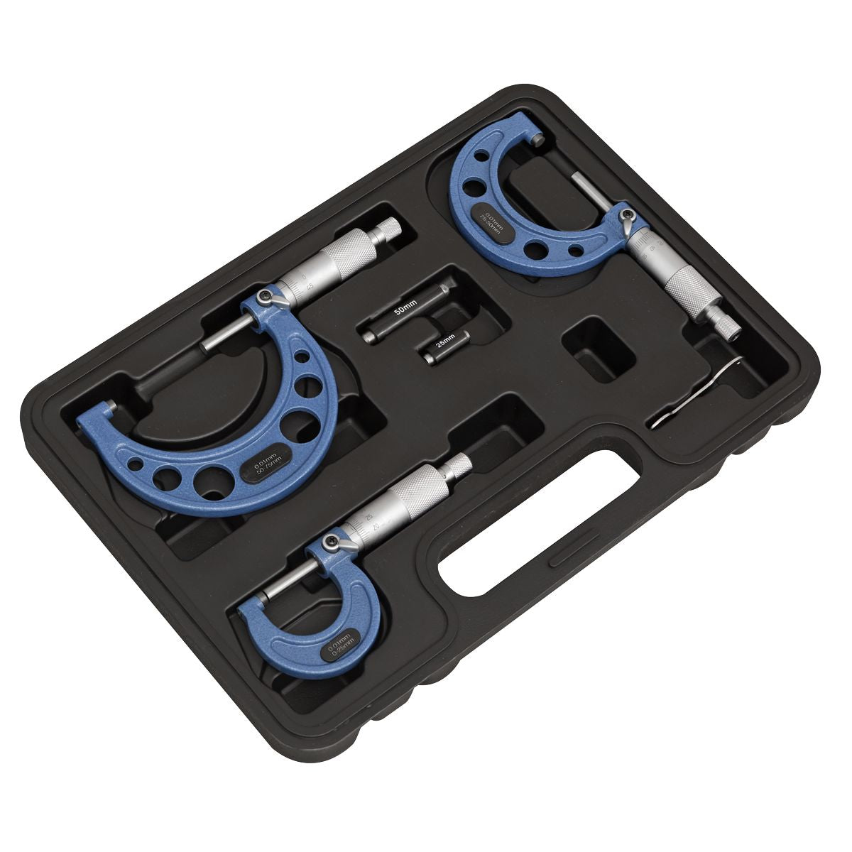 Sealey Metric Micrometer Set 3pc - Image 5