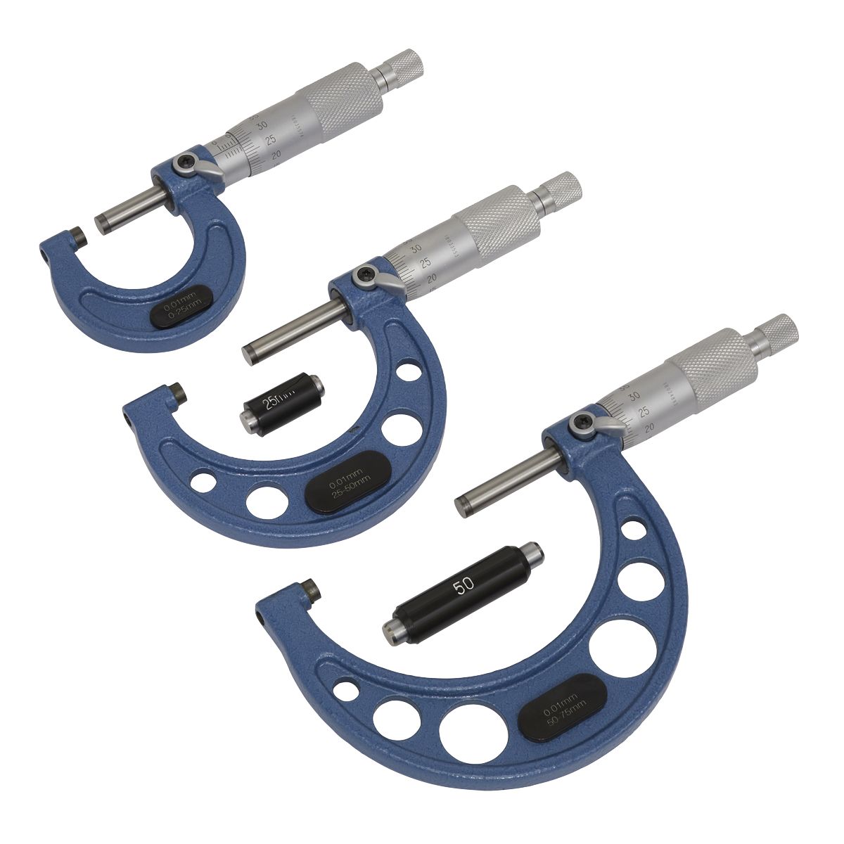 Sealey Metric Micrometer Set 3pc - Image 7