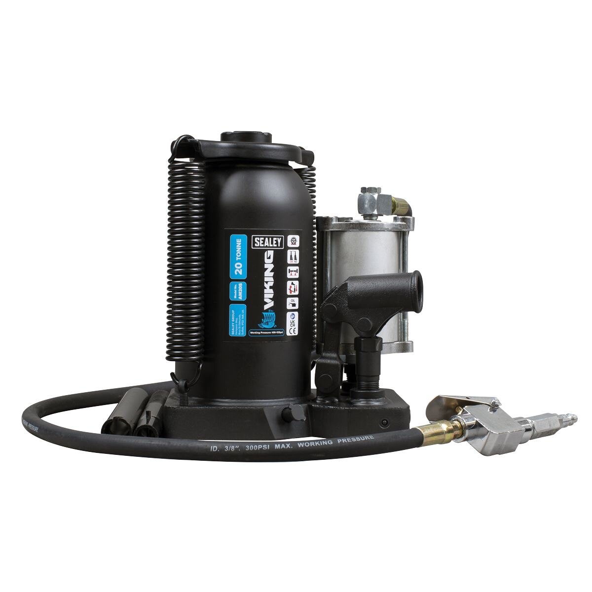 Sealey Viking Manual/Air Hydraulic Bottle Jack 20 Tonne - Image 4
