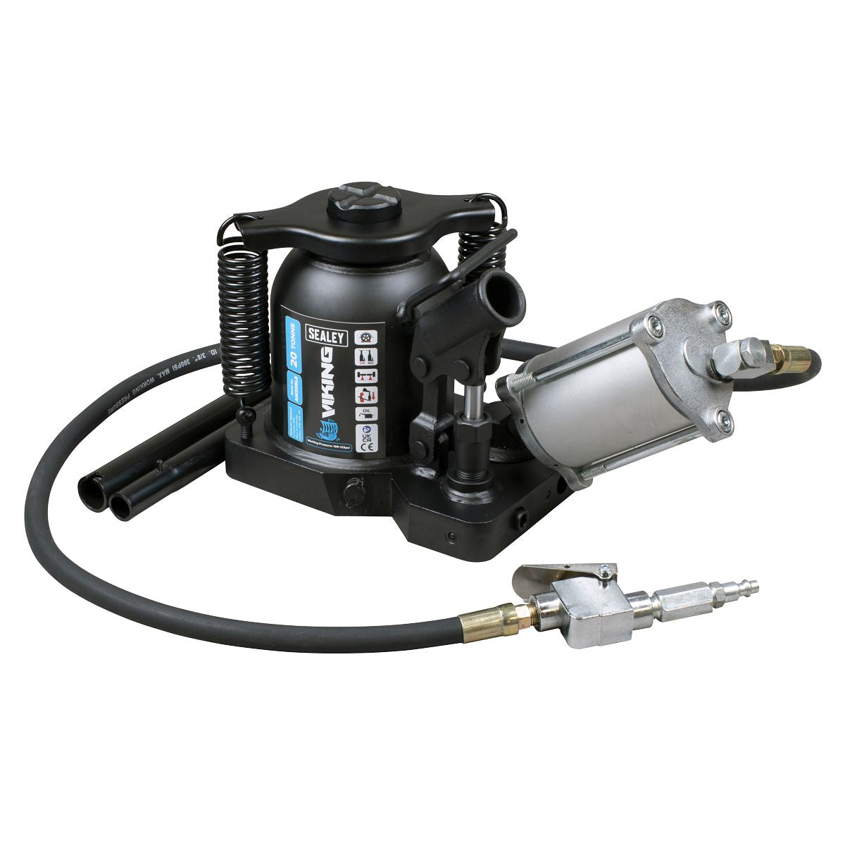 Sealey Viking Manual/Air Hydraulic Bottle Jack 20 Tonne - Image 1