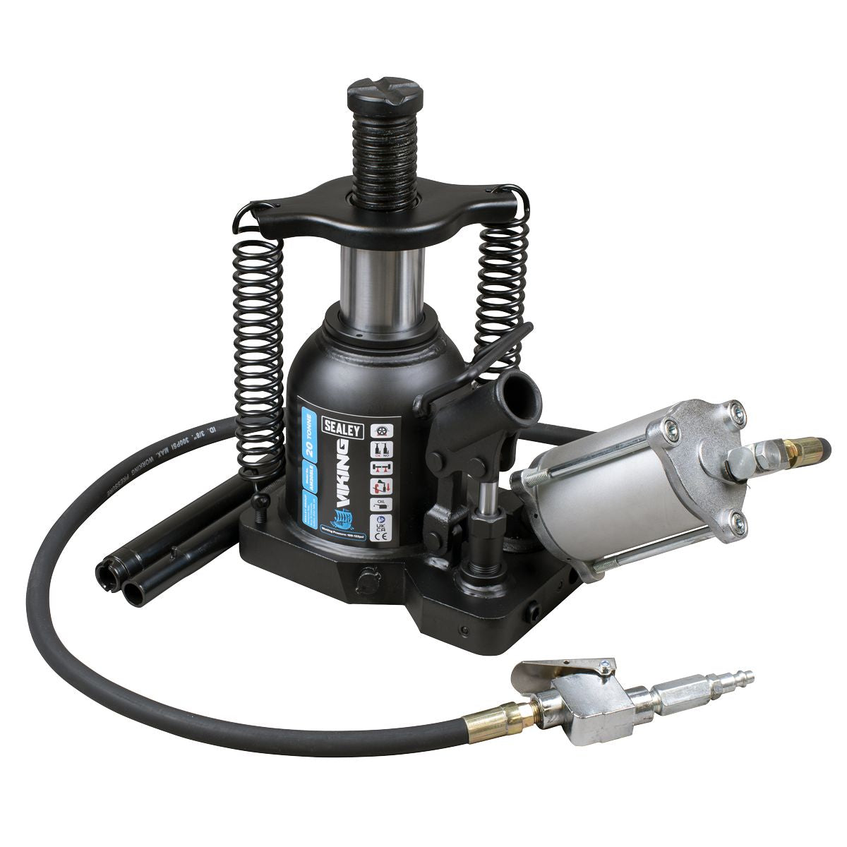 Sealey Viking Manual/Air Hydraulic Bottle Jack 20 Tonne - Image 3