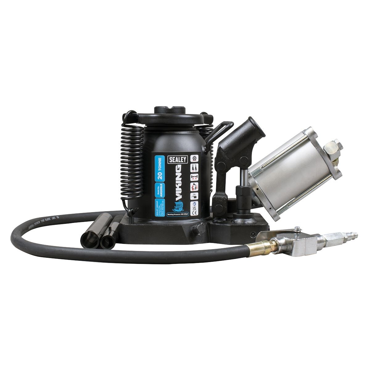 Sealey Viking Manual/Air Hydraulic Bottle Jack 20 Tonne - Image 4