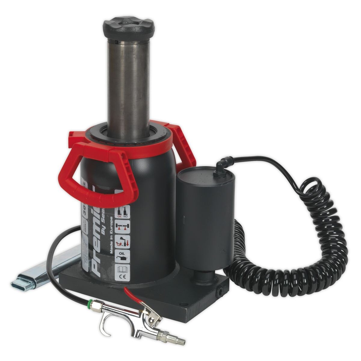 Sealey Premier Manual/Air Hydraulic Bottle Jack 30 Tonne - Image 5