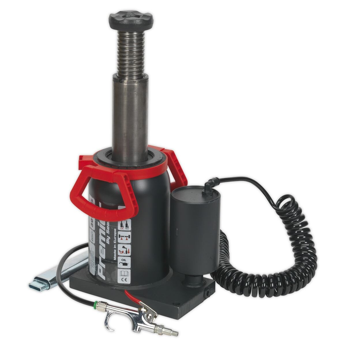 Sealey Premier Manual/Air Hydraulic Bottle Jack 30 Tonne - Image 7