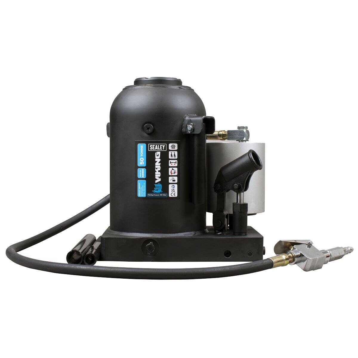 Sealey Viking Manual/Air Hydraulic Bottle Jack 50 Tonne - Image 3