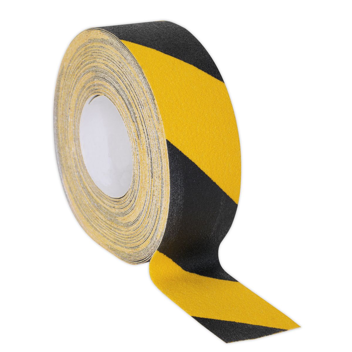 Sealey Self-Adhesive Anti-Slip Tape 50mm x 18m - Black & Yellow - Image 1