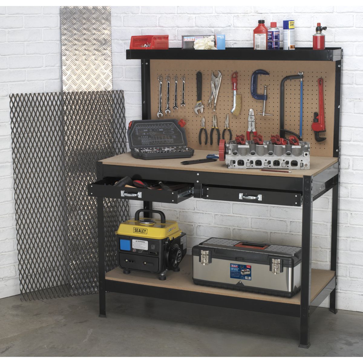 Sealey Workstation with 2 Drawers 1.2m - Image 2