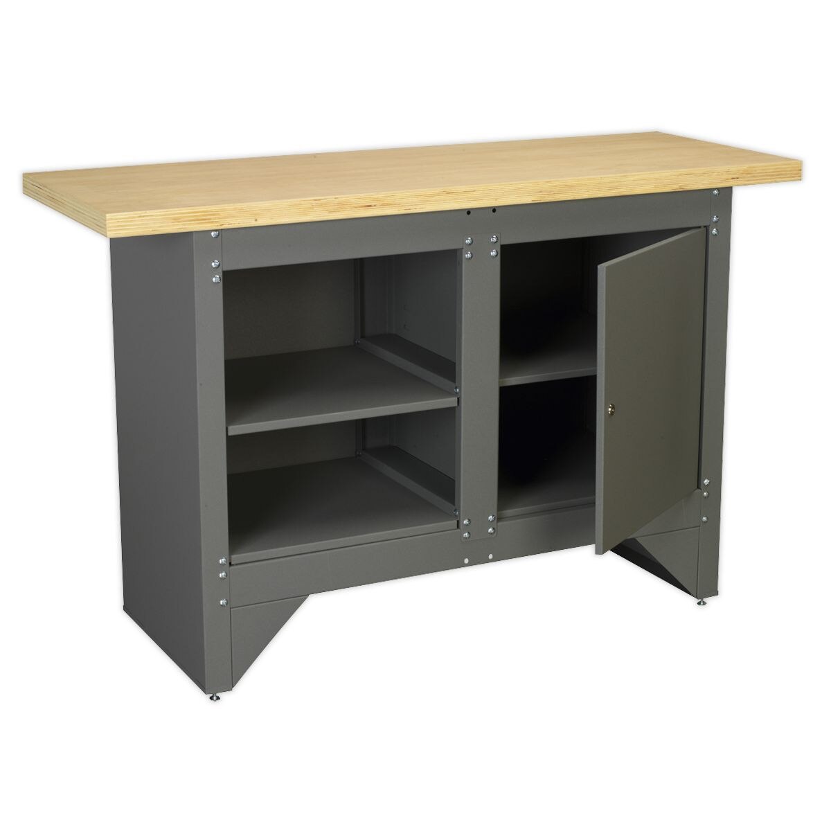 Sealey Heavy-Duty Workbench with Cupboard - Image 3