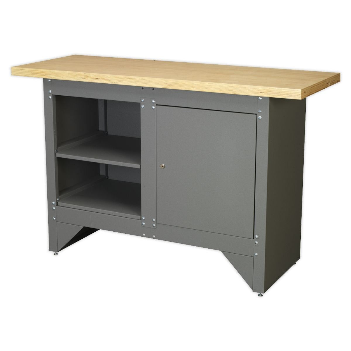 Sealey Heavy-Duty Workbench with Cupboard - Image 4