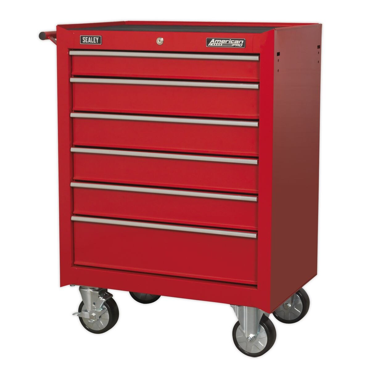 Sealey American PRO Rollcab 6 Drawer - Red - Image 2