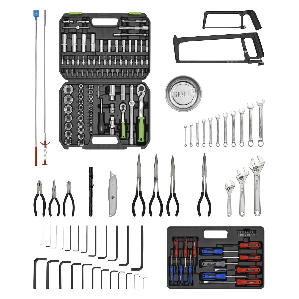American PRO Topchest & Rollcab Combination 6 Drawer with 170pc Tool Kit - Black AP22BKCOMBO