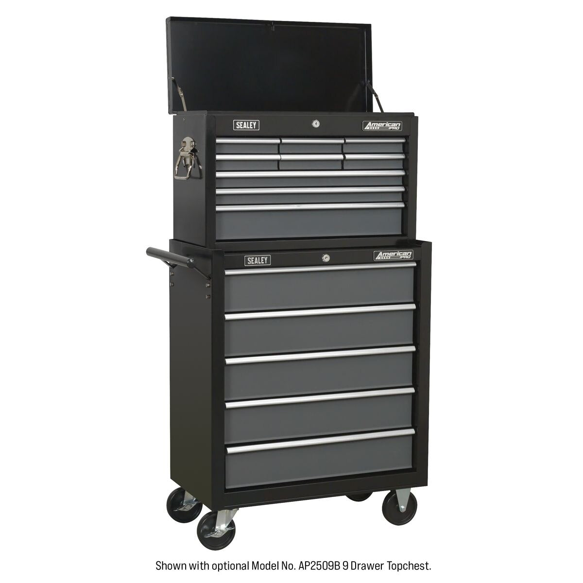 Sealey American PRO Rollcab 5 Drawer - Black/Grey - Image 10