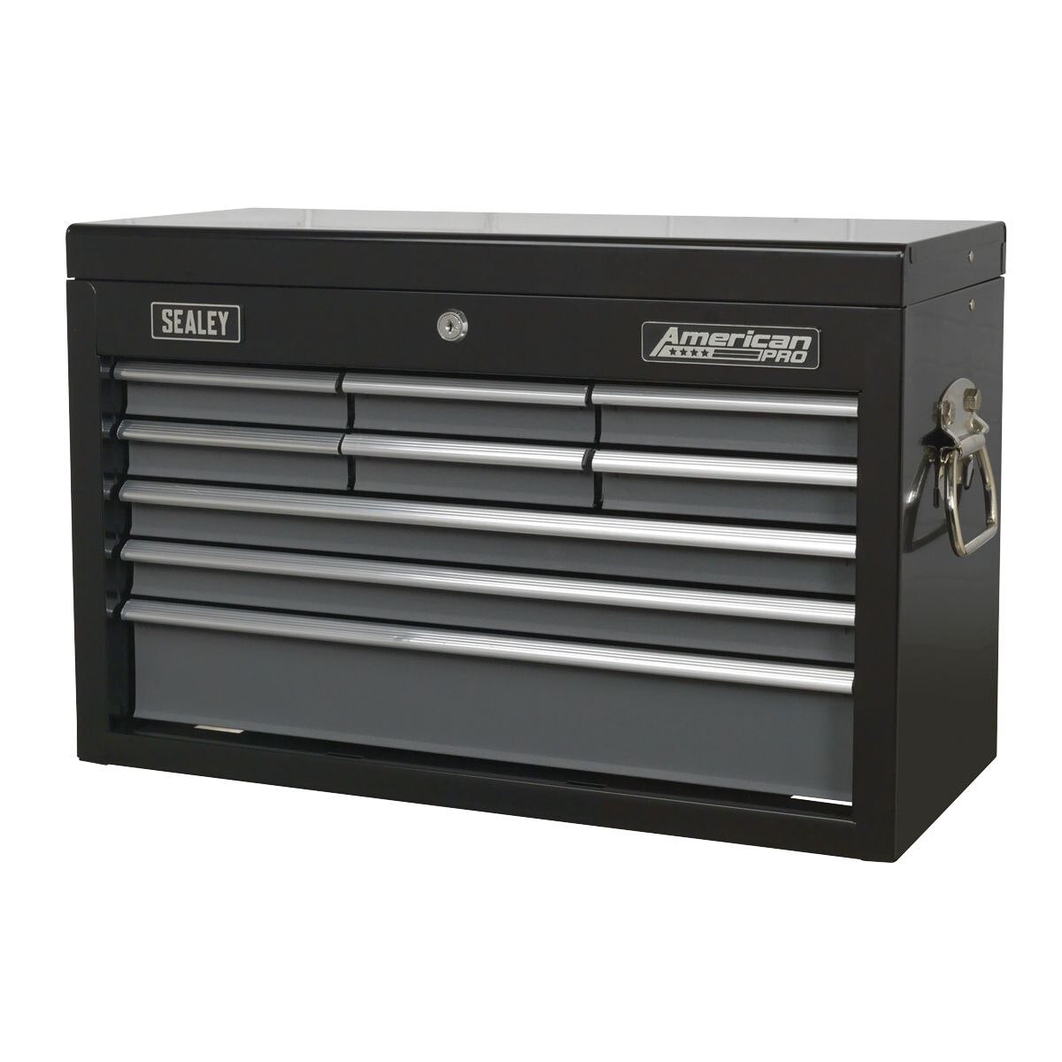 Sealey American PRO Topchest 9 Drawer - Black/Grey - Image 4