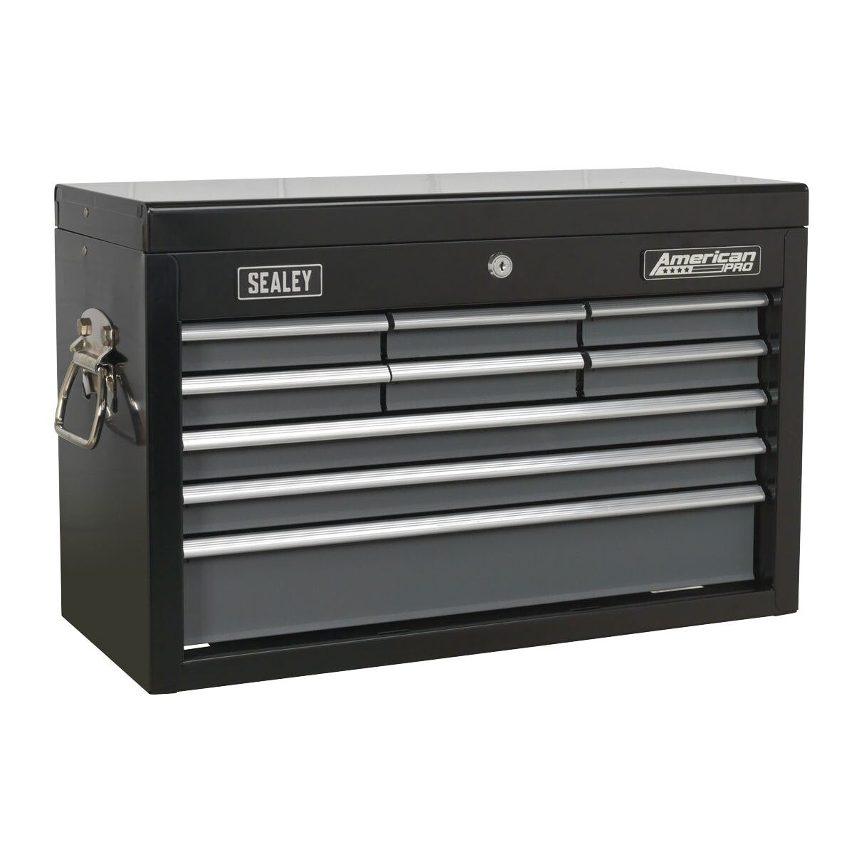 Sealey American PRO Topchest 9 Drawer - Black/Grey - Image 5