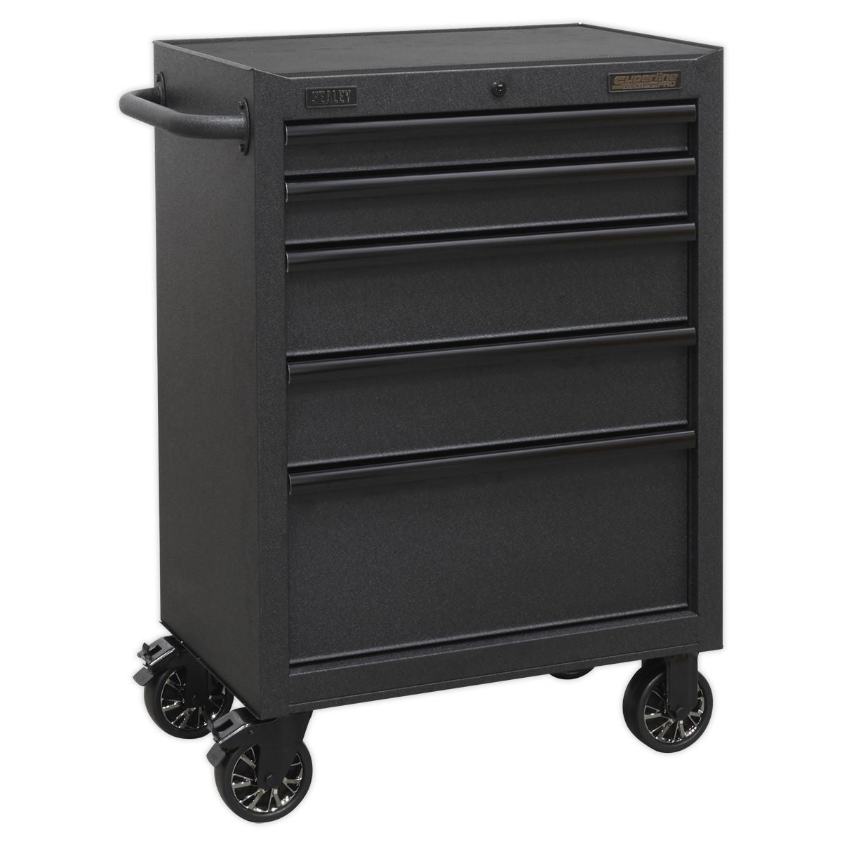 Sealey Superline PRO Black Edition Rollcab with 5 Soft Close Drawers 680mm - Image 1