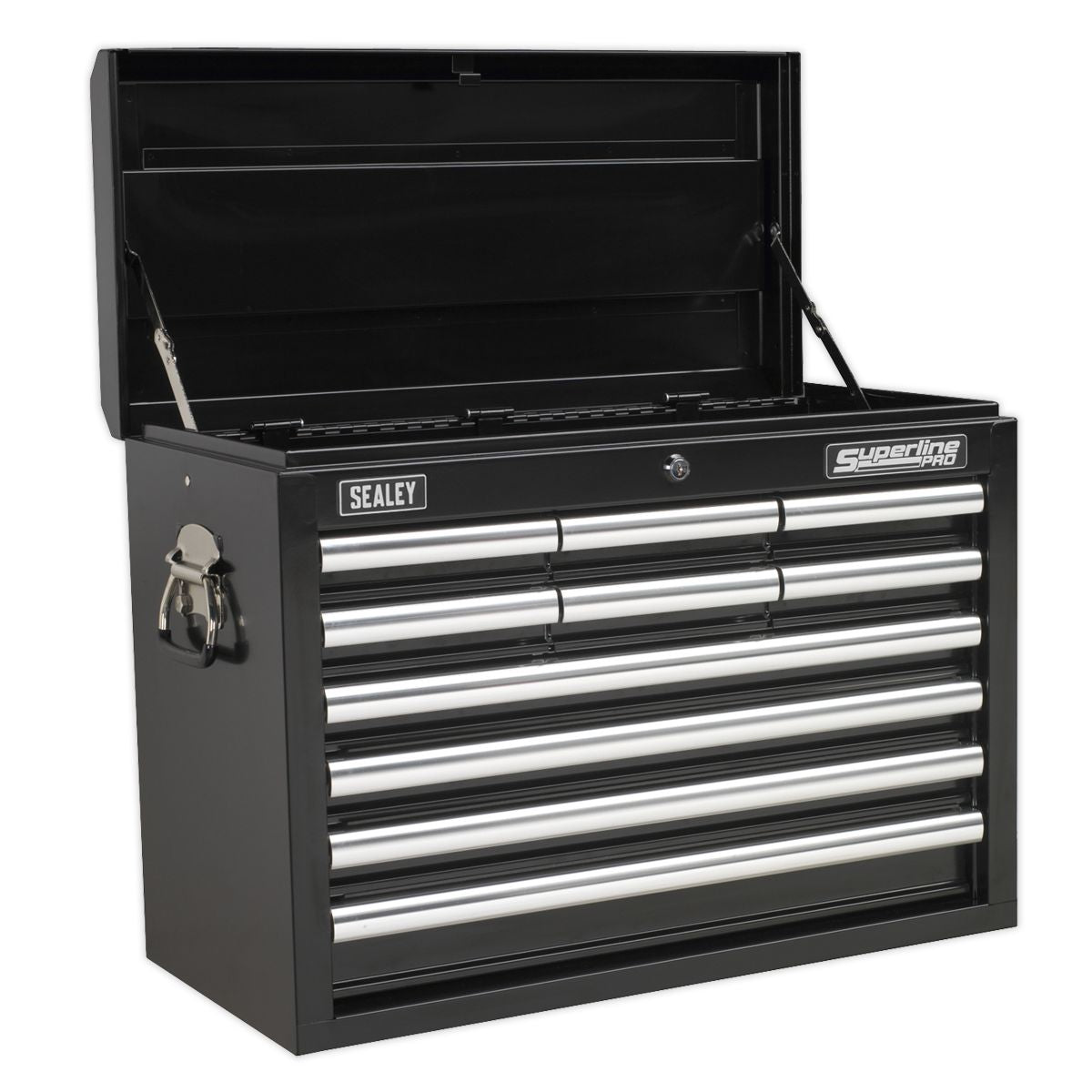 Sealey Superline PRO Topchest 10 Drawer with 139pc Tool Kit - Black - Image 10