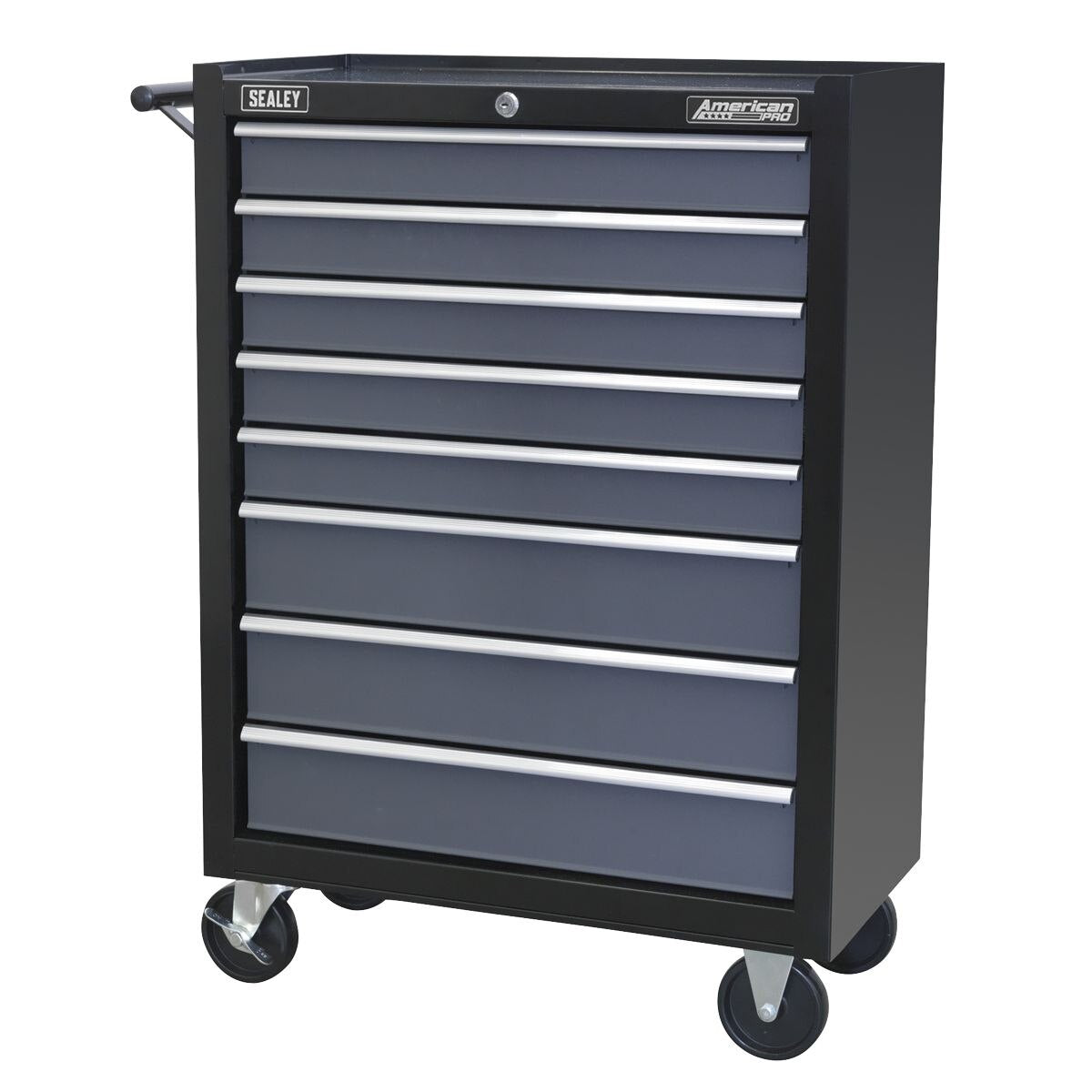 Sealey American PRO Rollcab 8 Drawer - Black/Grey - Image 5
