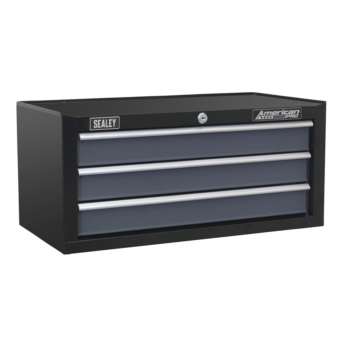 American PRO Tool Chest Combination 16 Drawer - Black/Grey AP35STACK