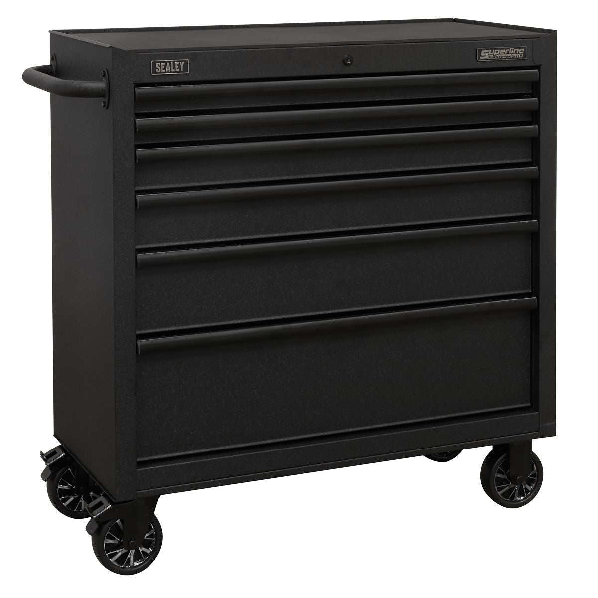 Sealey Superline PRO Black Edition Rollcab with 6 Soft Close Drawers 915mm - Image 1