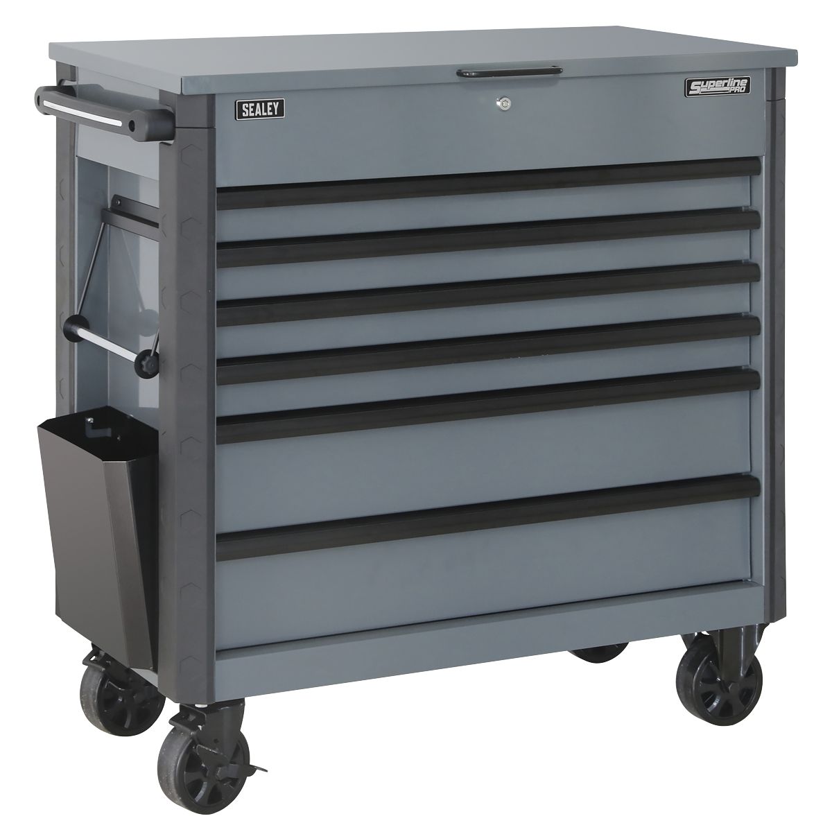 Sealey Tool Trolley 6 Drawer - Grey - Image 1