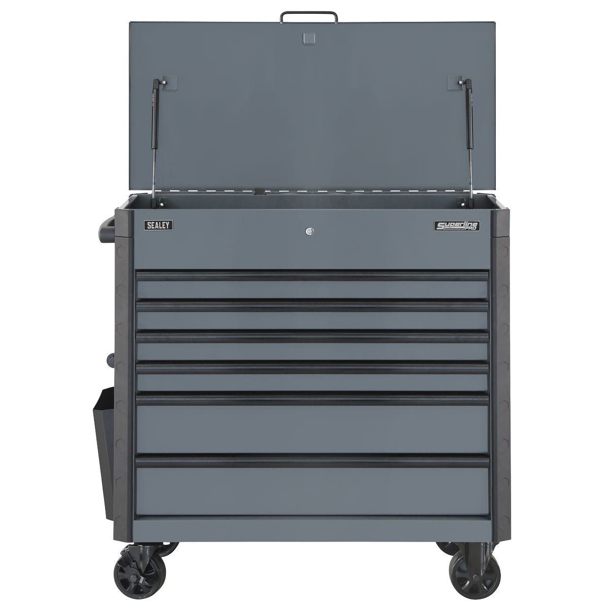 Sealey Tool Trolley 6 Drawer - Grey - Image 7