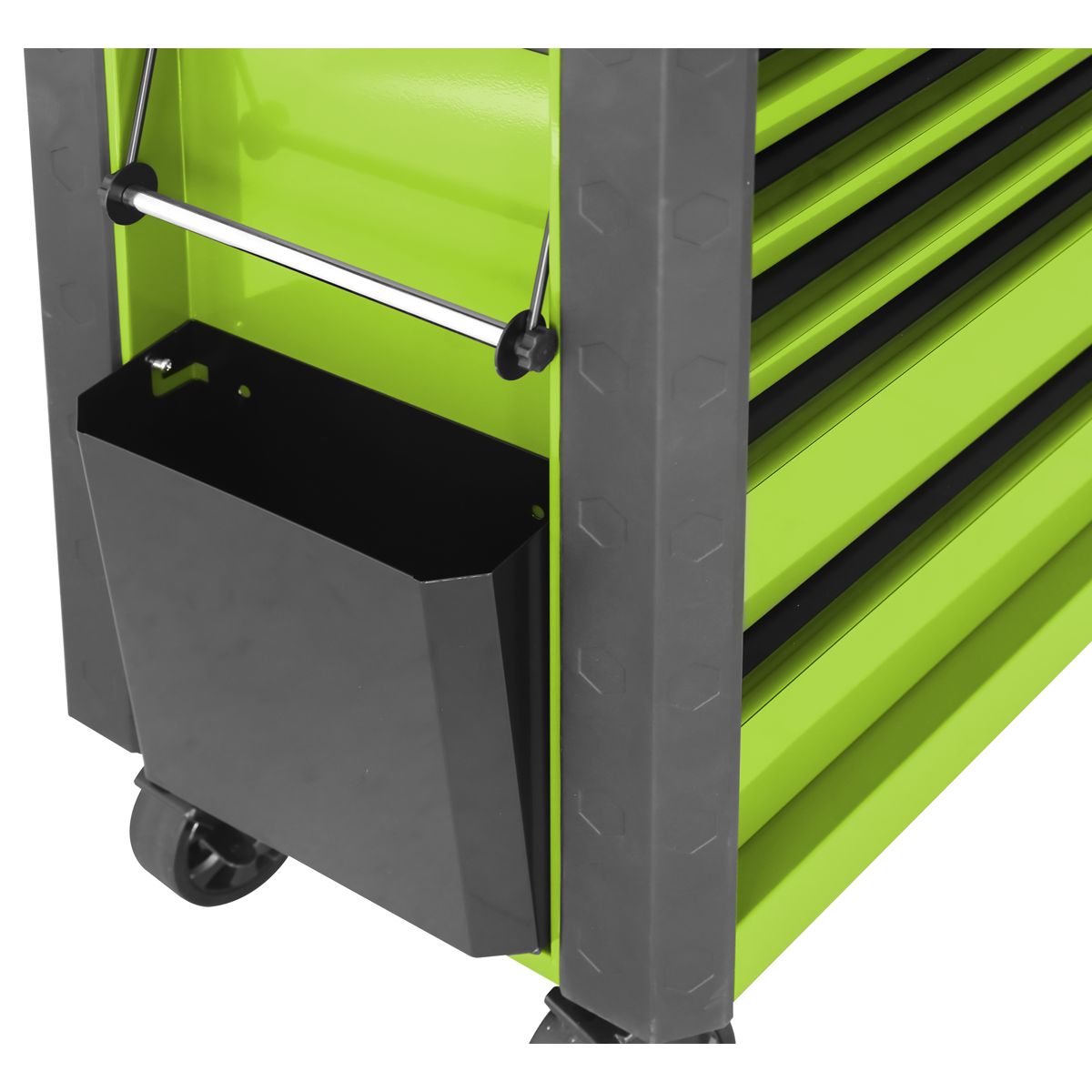Sealey Tool Trolley 6 Drawer - Green - Image 5