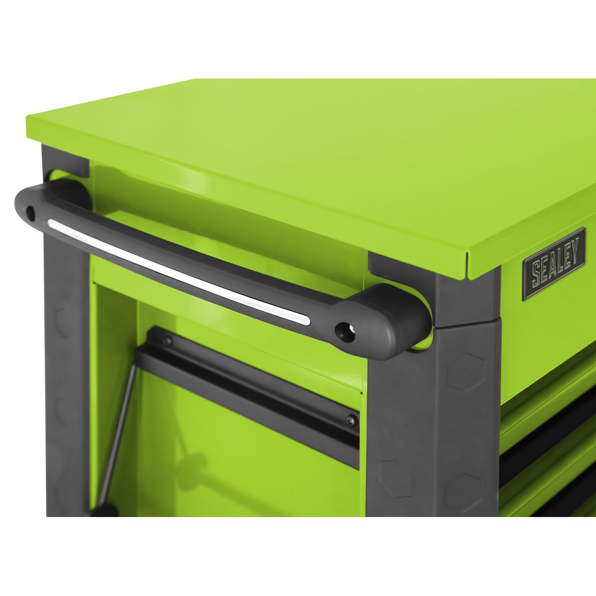 Sealey Tool Trolley 6 Drawer - Green - Image 7