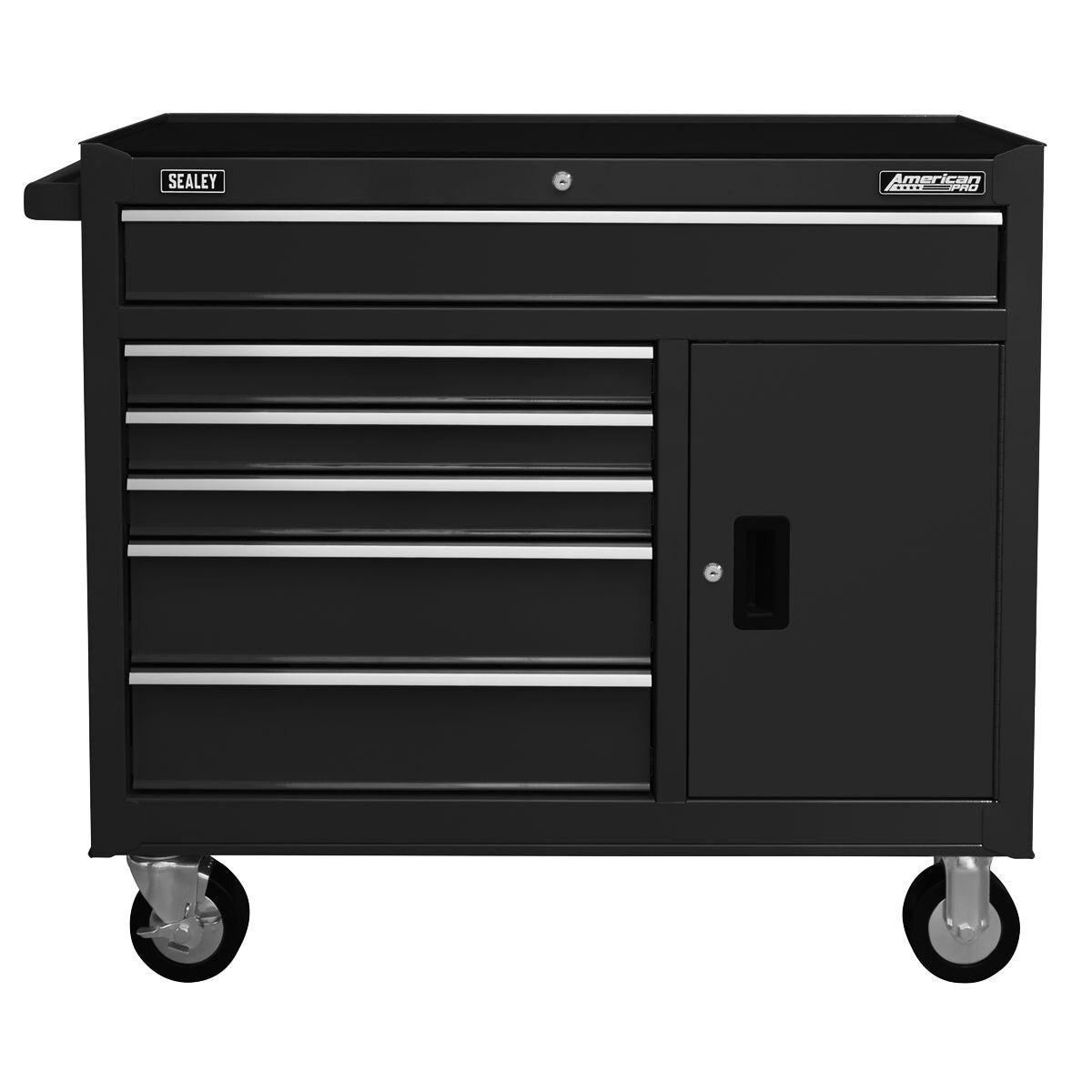 Sealey American PRO Rollcab 6 Drawer - Black - Image 3