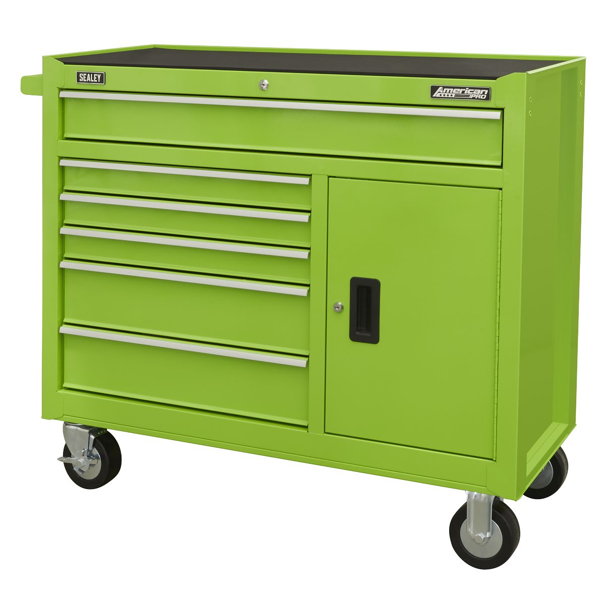 Sealey American PRO Rollcab 6 Drawer - Green - Image 5
