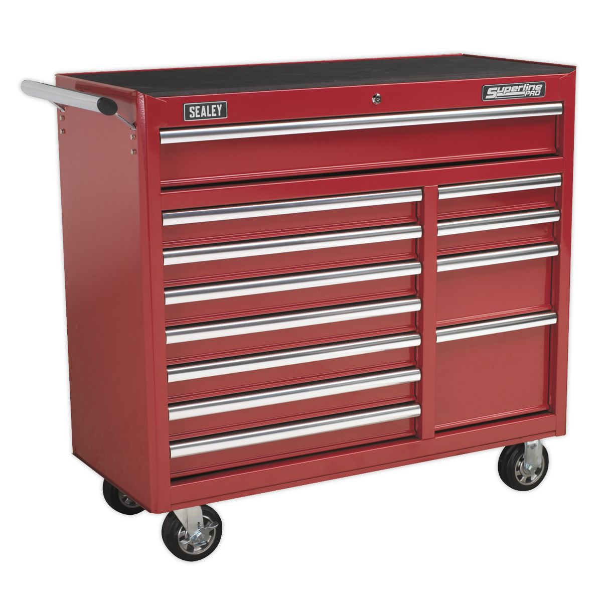 Sealey Superline PRO Heavy-Duty Rollcab 12 Drawer - Red - Image 1
