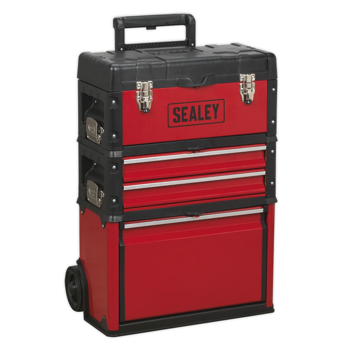 Sealey Mobile Steel/Composite Toolbox - 3 Compartment - Image 4