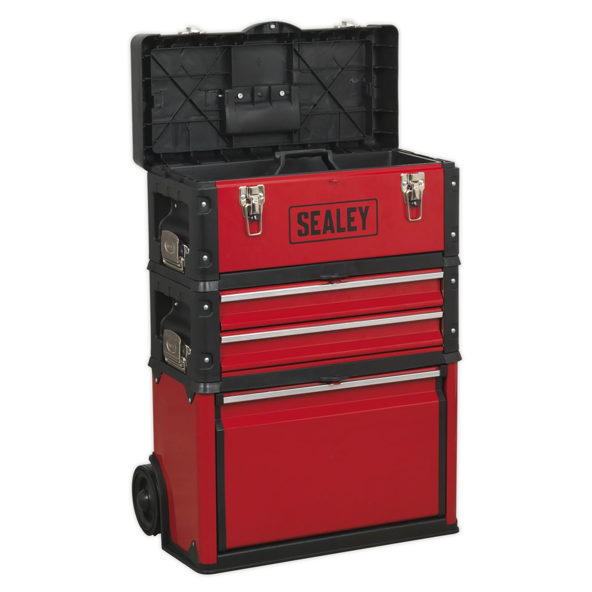 Sealey Mobile Steel/Composite Toolbox - 3 Compartment - Image 5