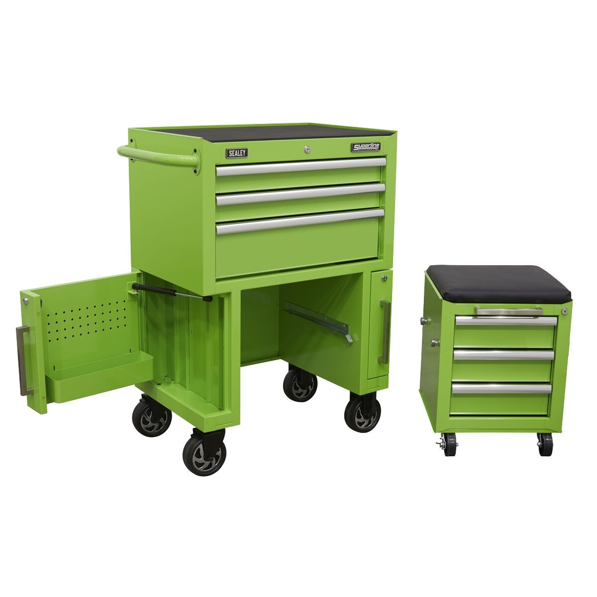 Sealey Superline PRO Rollcab 3 Drawer with Utility Seat - Image 7