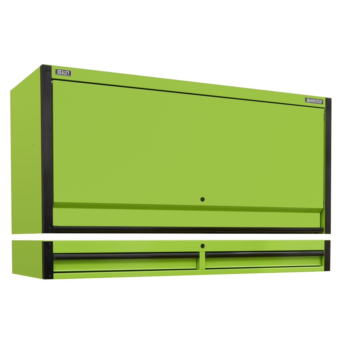 Sealey Superline PRO Black Edition Top Hutch & 2 Drawer Riser 1549mm - Image 1