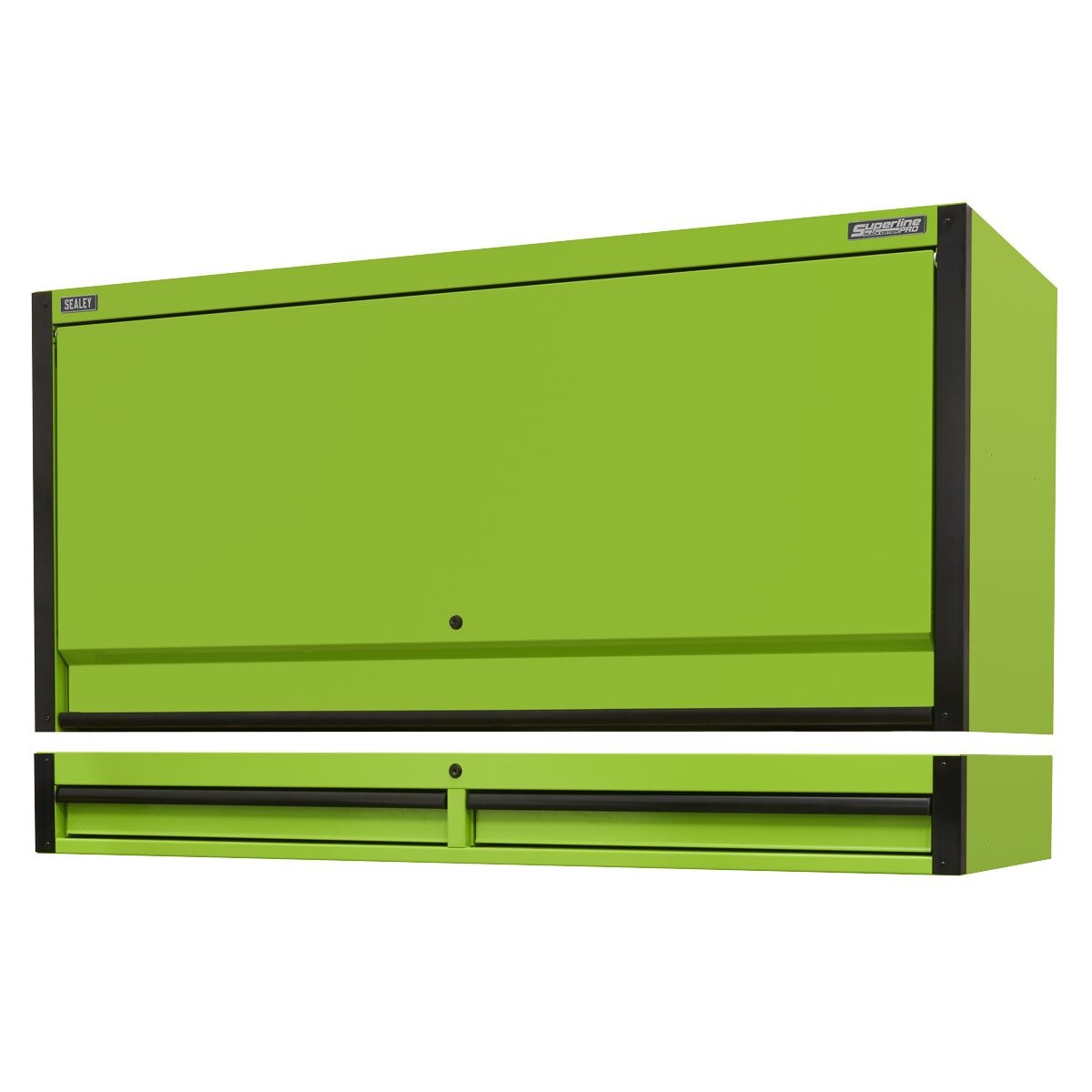Sealey Superline PRO Black Edition Top Hutch & 2 Drawer Riser 1549mm - Image 2