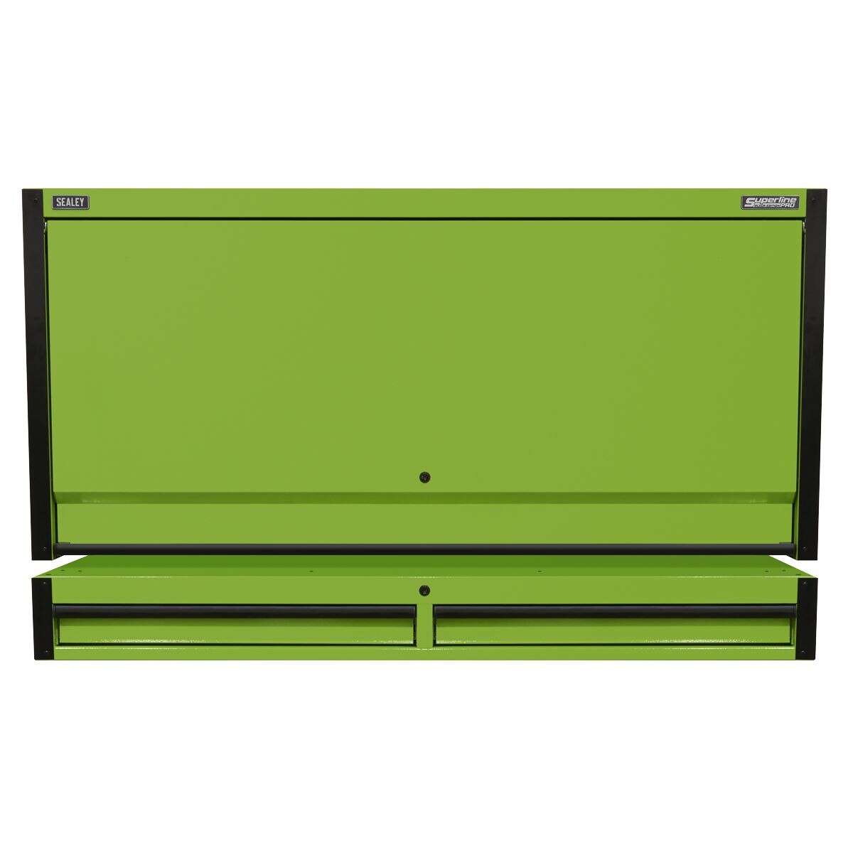 Sealey Superline PRO Black Edition Top Hutch & 2 Drawer Riser 1549mm - Image 3
