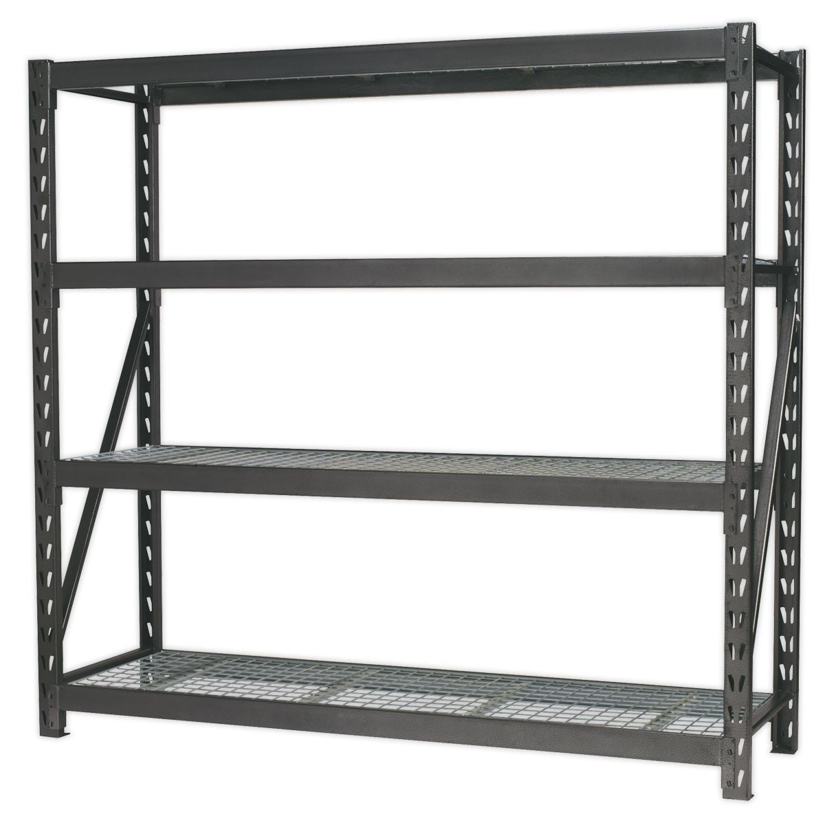 Sealey Heavy-Duty Racking Unit with 4 Mesh Shelves 640kg Capacity Per Level 1956mm - Image 1