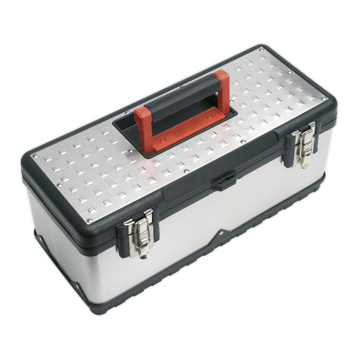 Sealey Stainless Steel Toolbox with Tote Tray 660mm - Image 2