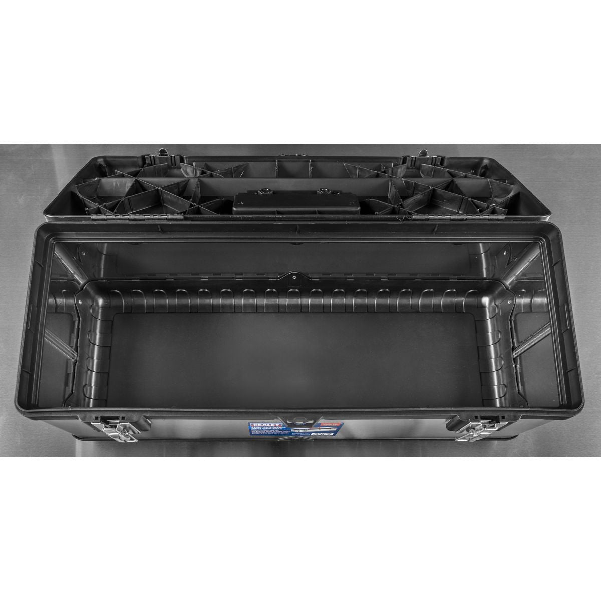 Sealey Stainless Steel Toolbox with Tote Tray 660mm - Image 4