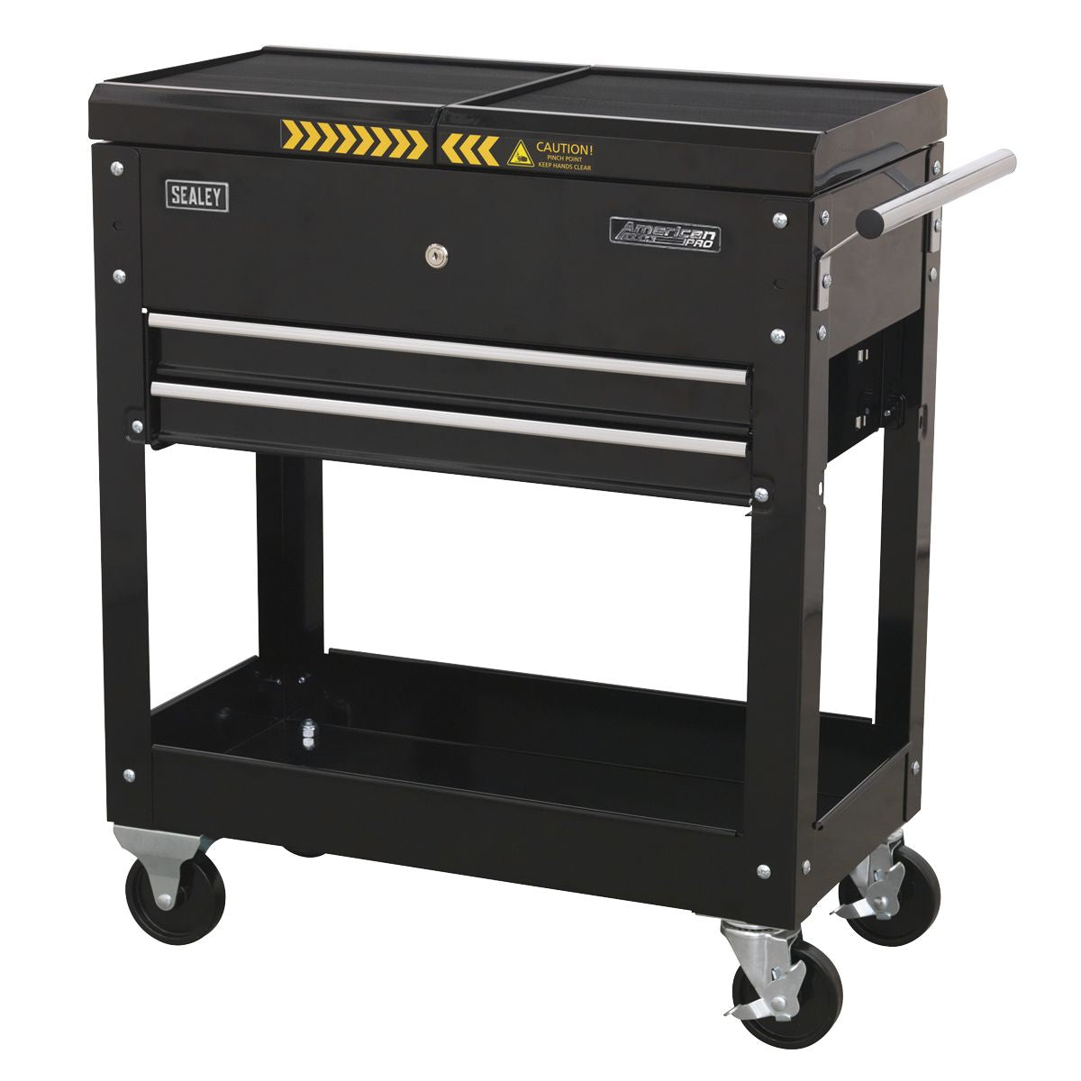 Sealey American PRO Mobile Tool & Parts Trolley - Black - Image 4